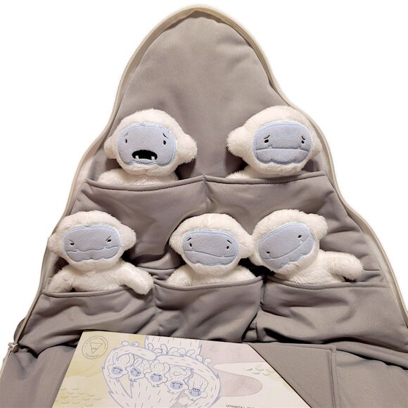 Yeti Snuggler and Book Set - Gray and White - Picture 4 of 10